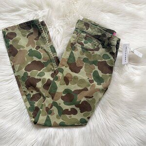 VTG Junya Watanabe Comme des Garçons Army Khaki Green Camo Cotton Slim Pants